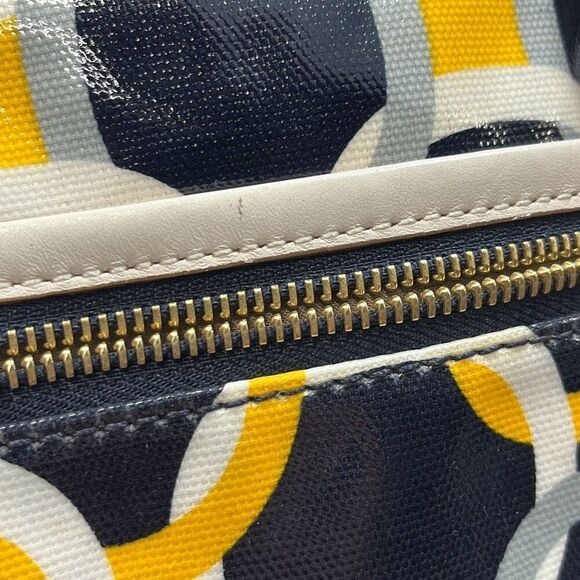 Michael Kors blue/white/gray/yellow crossbody bag with some wear as shown‎ - Picture 8 of 10